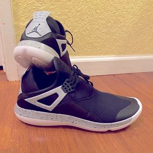 Men’s Jordan Fly 89, Black/Gray (cement) Size: 13